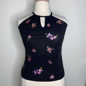 Black Halter INC Top